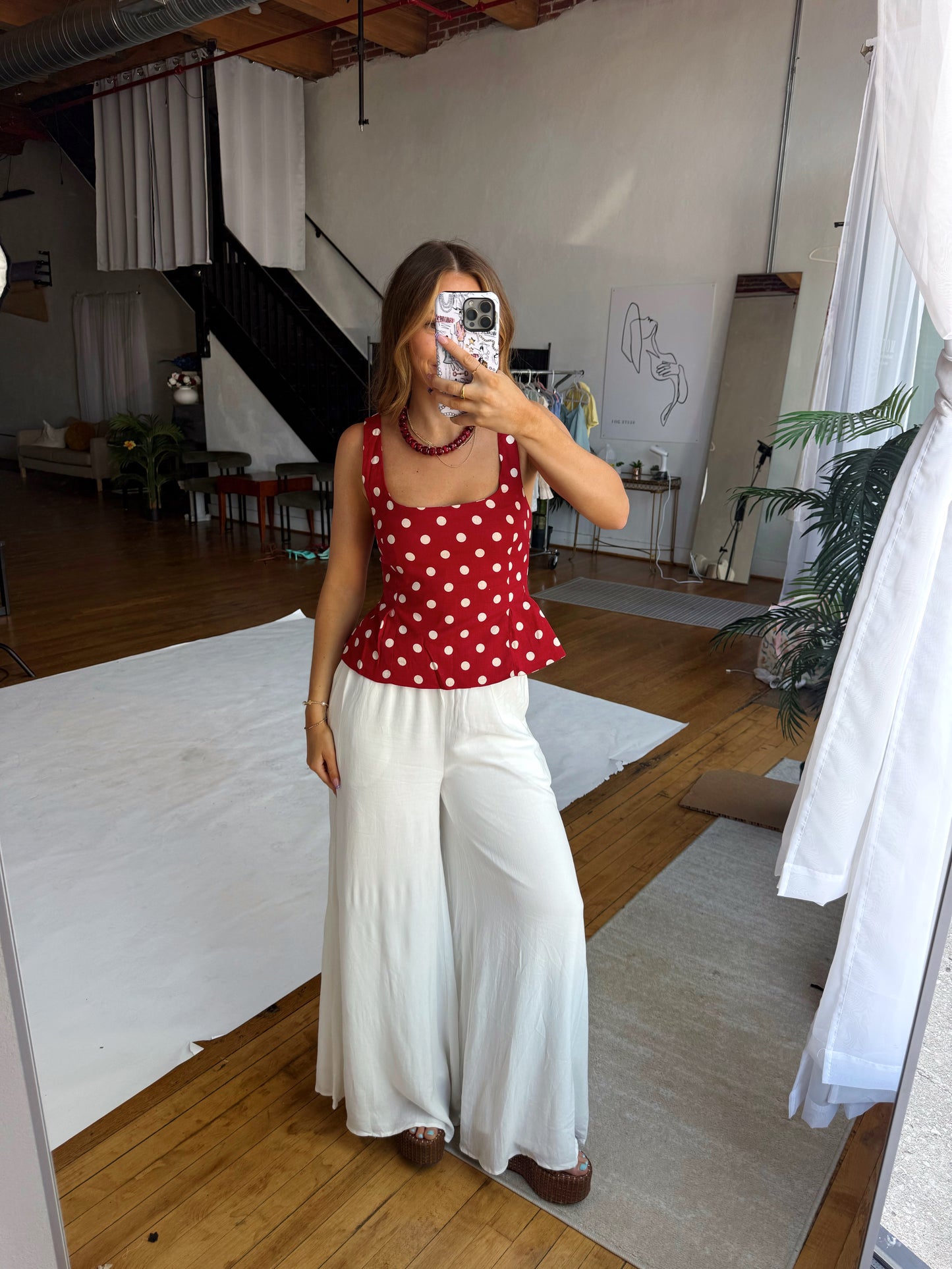 Nataly Polka Dot Top