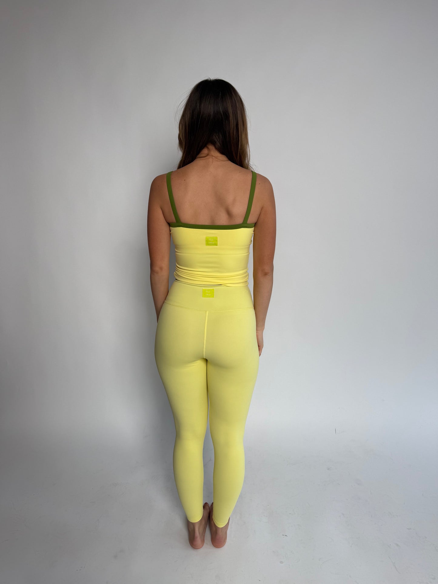 Sporty Lined Tank (YELLOW)
