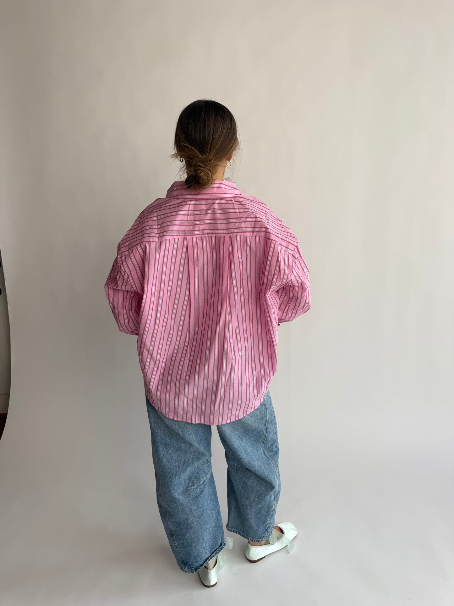 Pink Striped Button Down