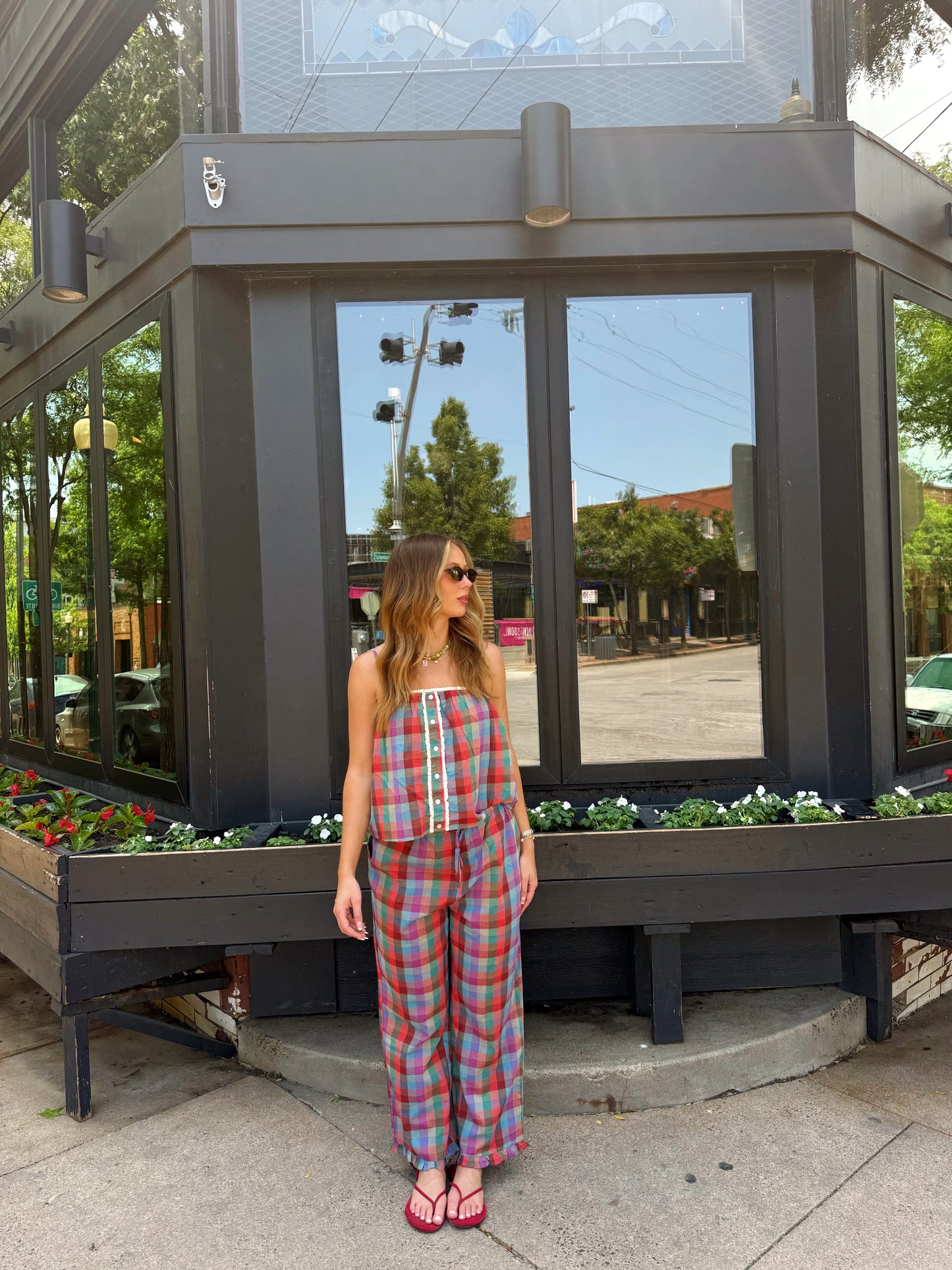 Veronica Plaid Set
