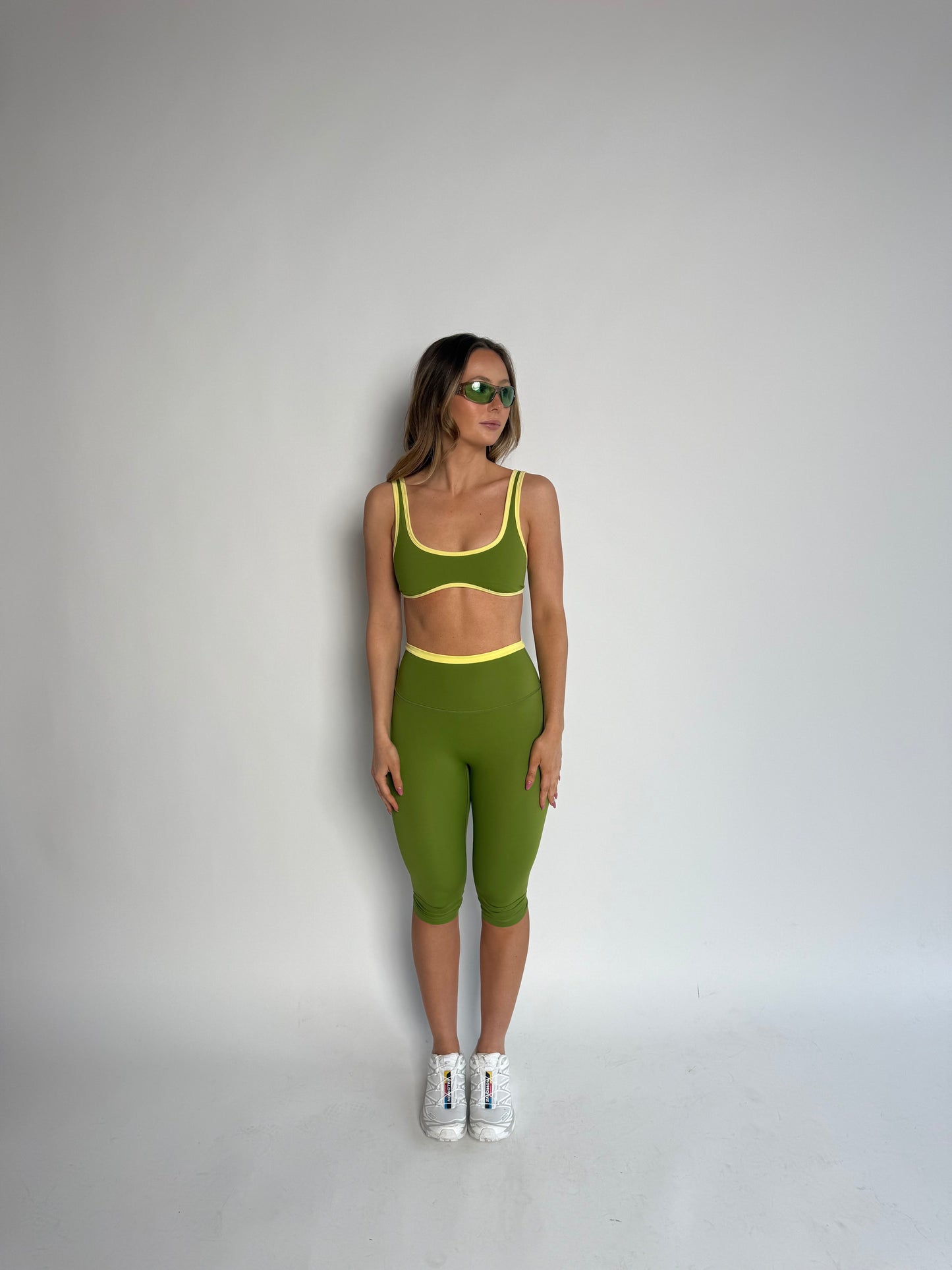 Double Layered Capris (Green)