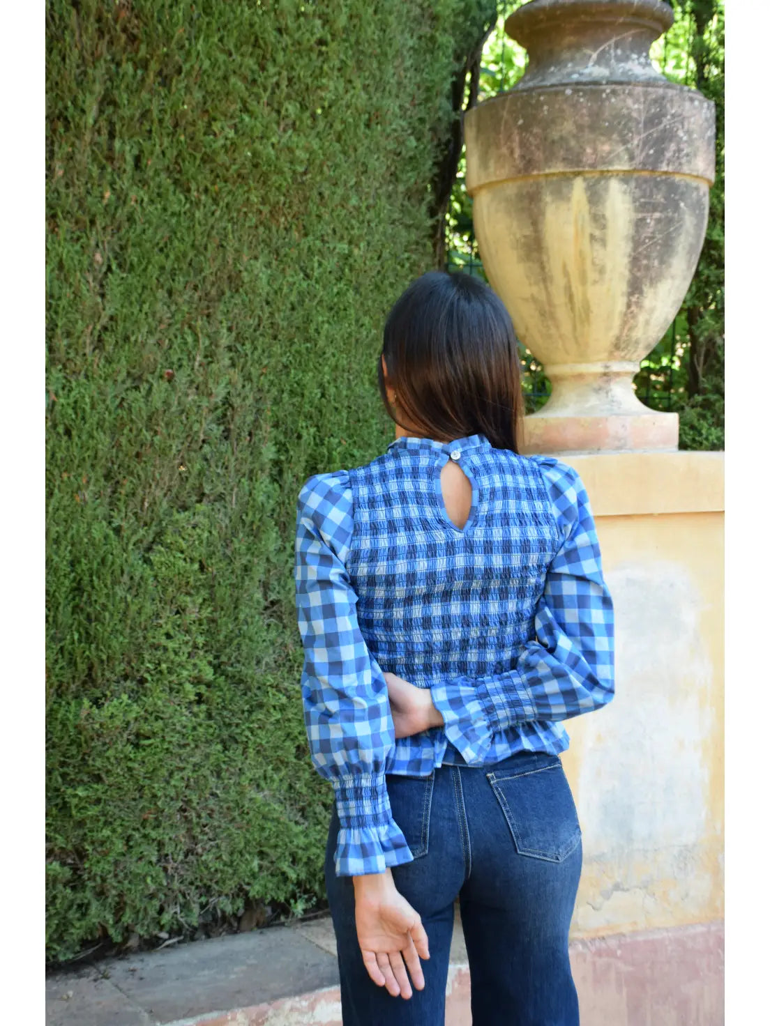 Chia Checkered Blouse