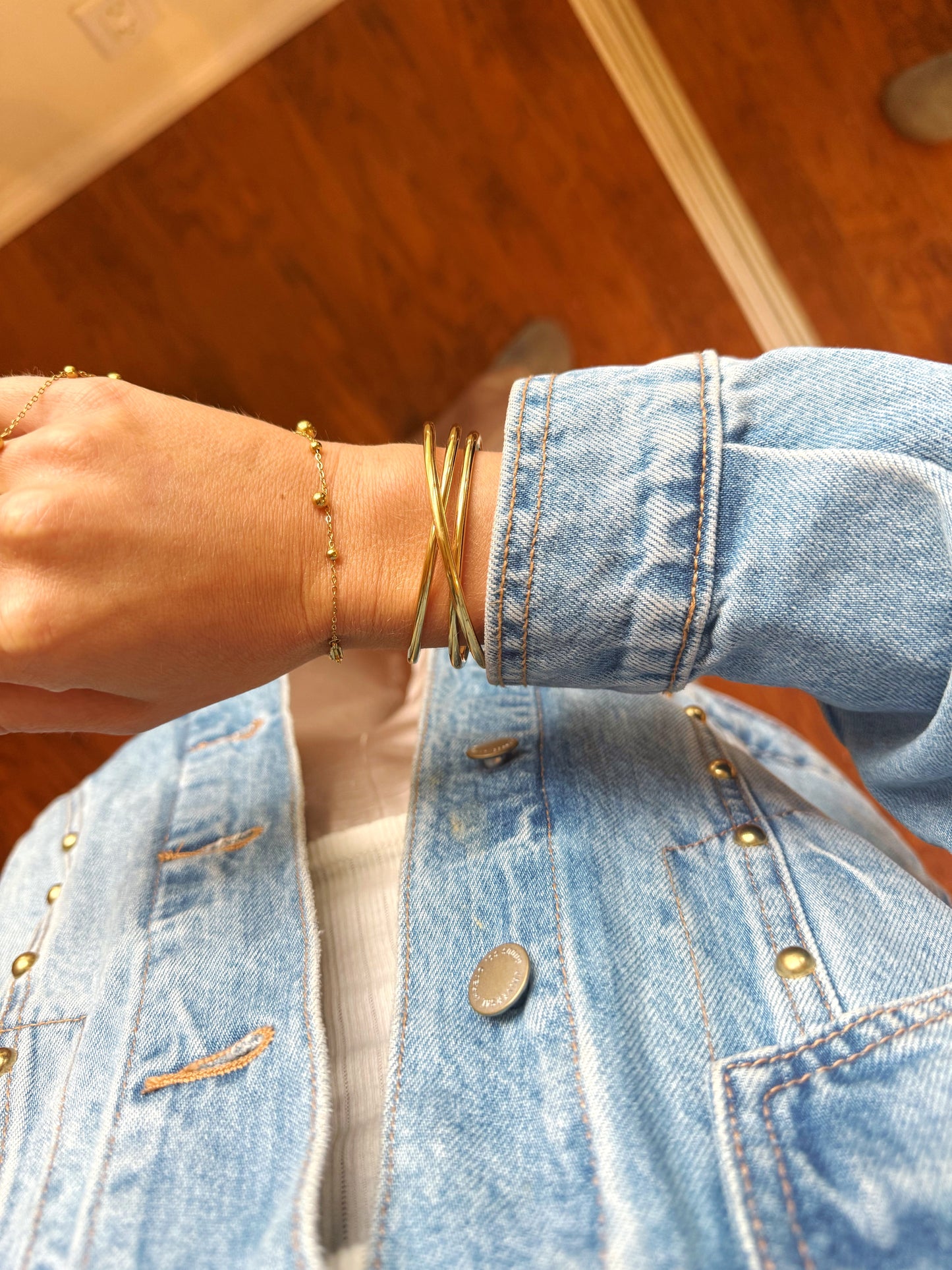 Criss Cross Cuff Bracelet