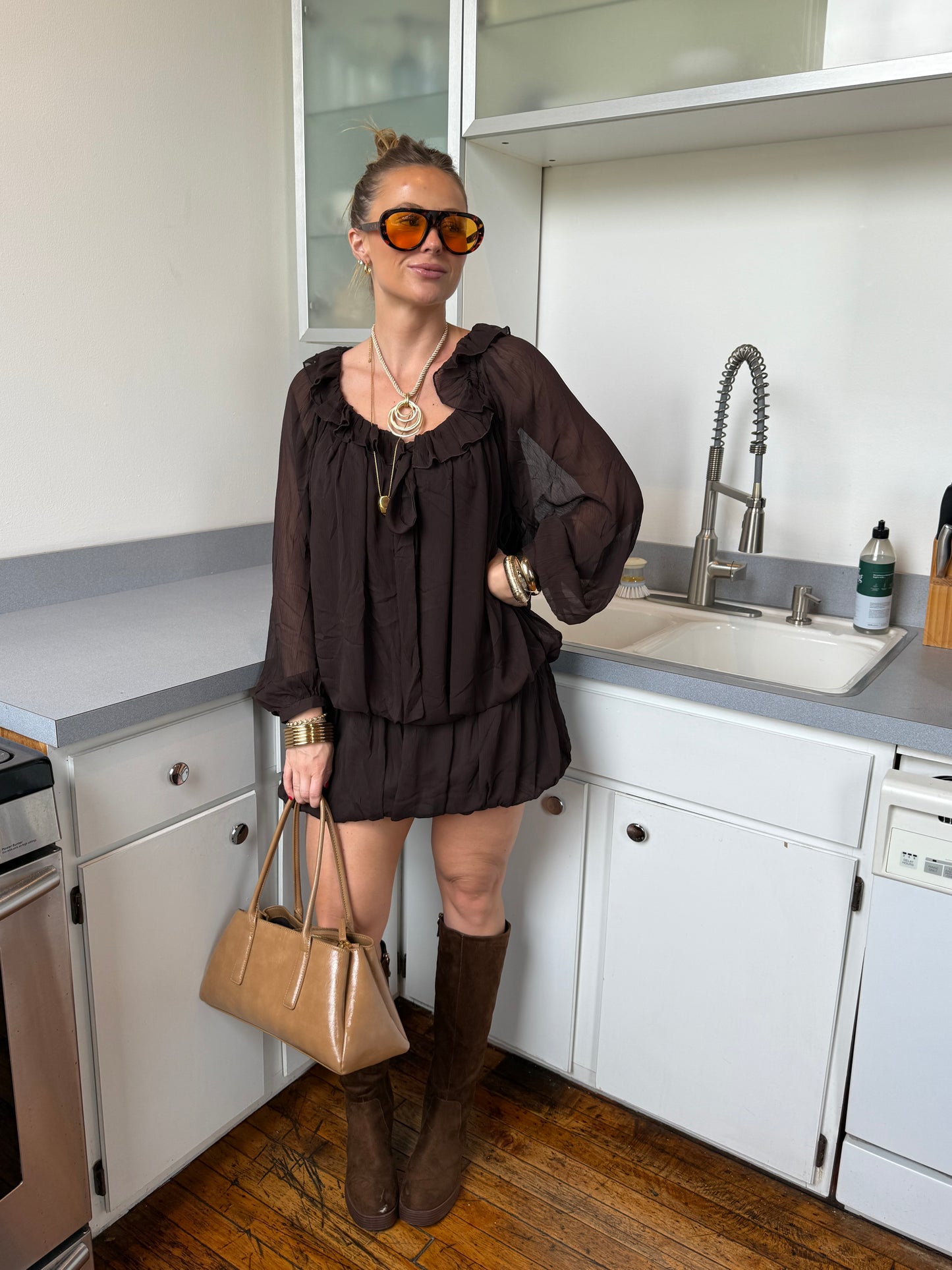 Vanessa Bubble Tiered Dress