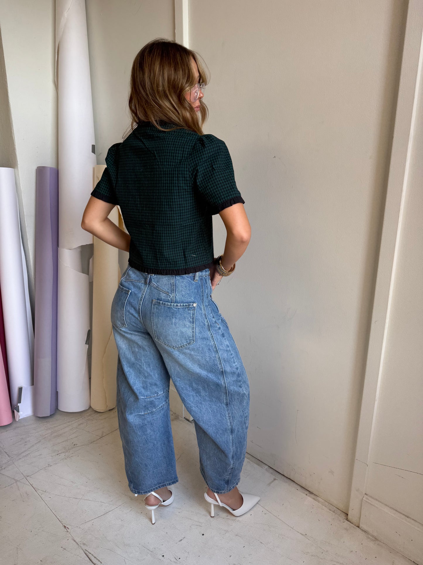 Tarra Checkered Top
