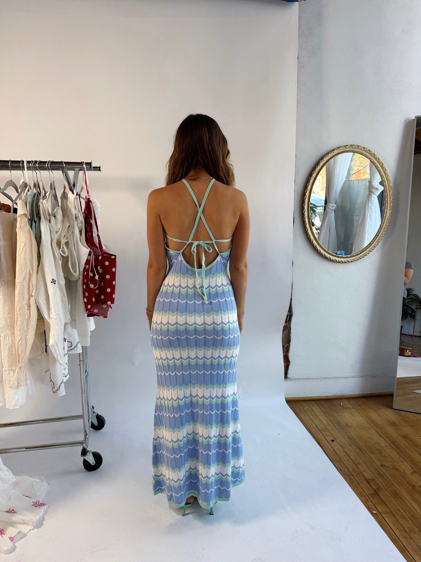 Chevron Maxi Dress