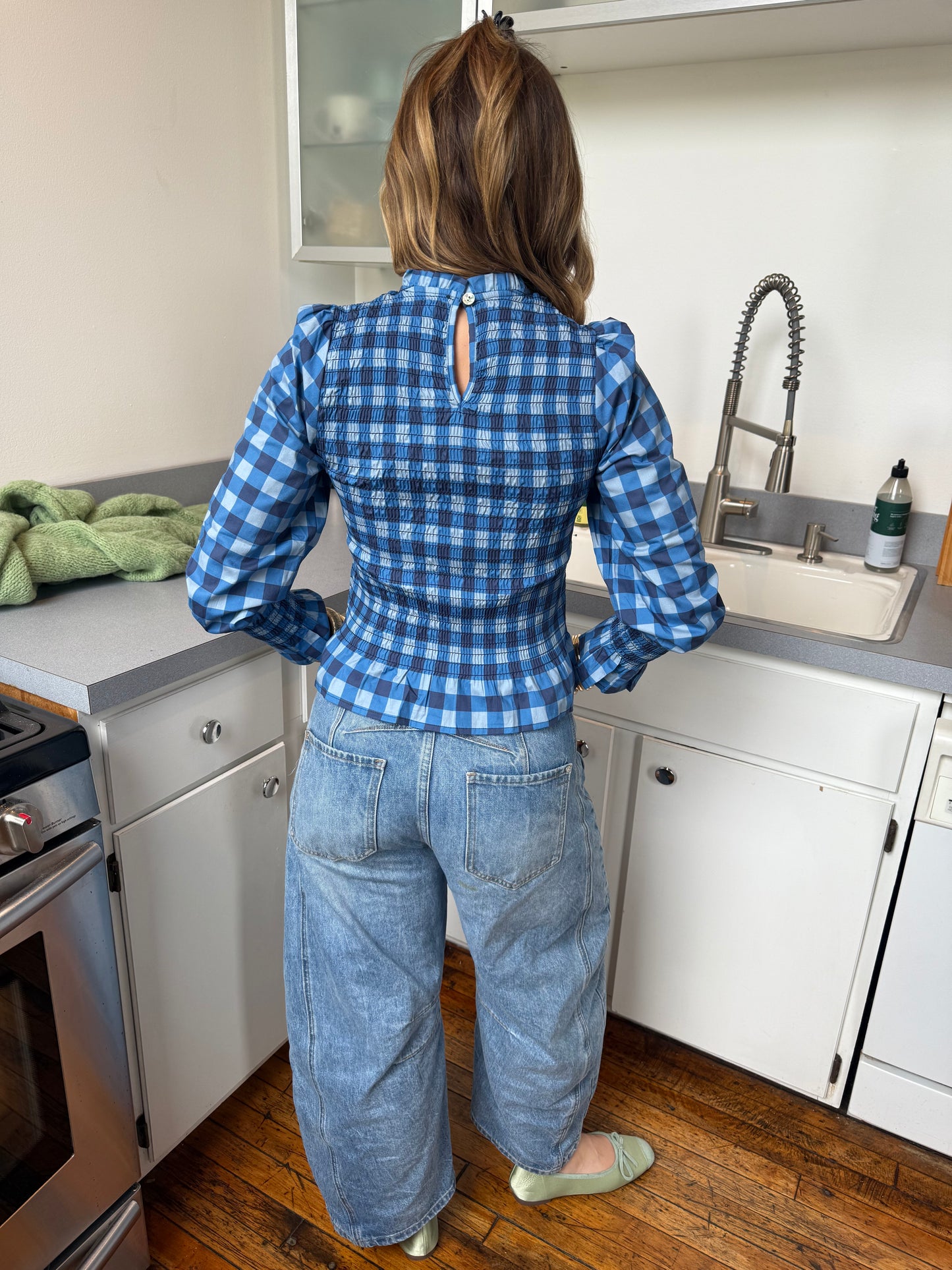 Chia Checkered Blouse