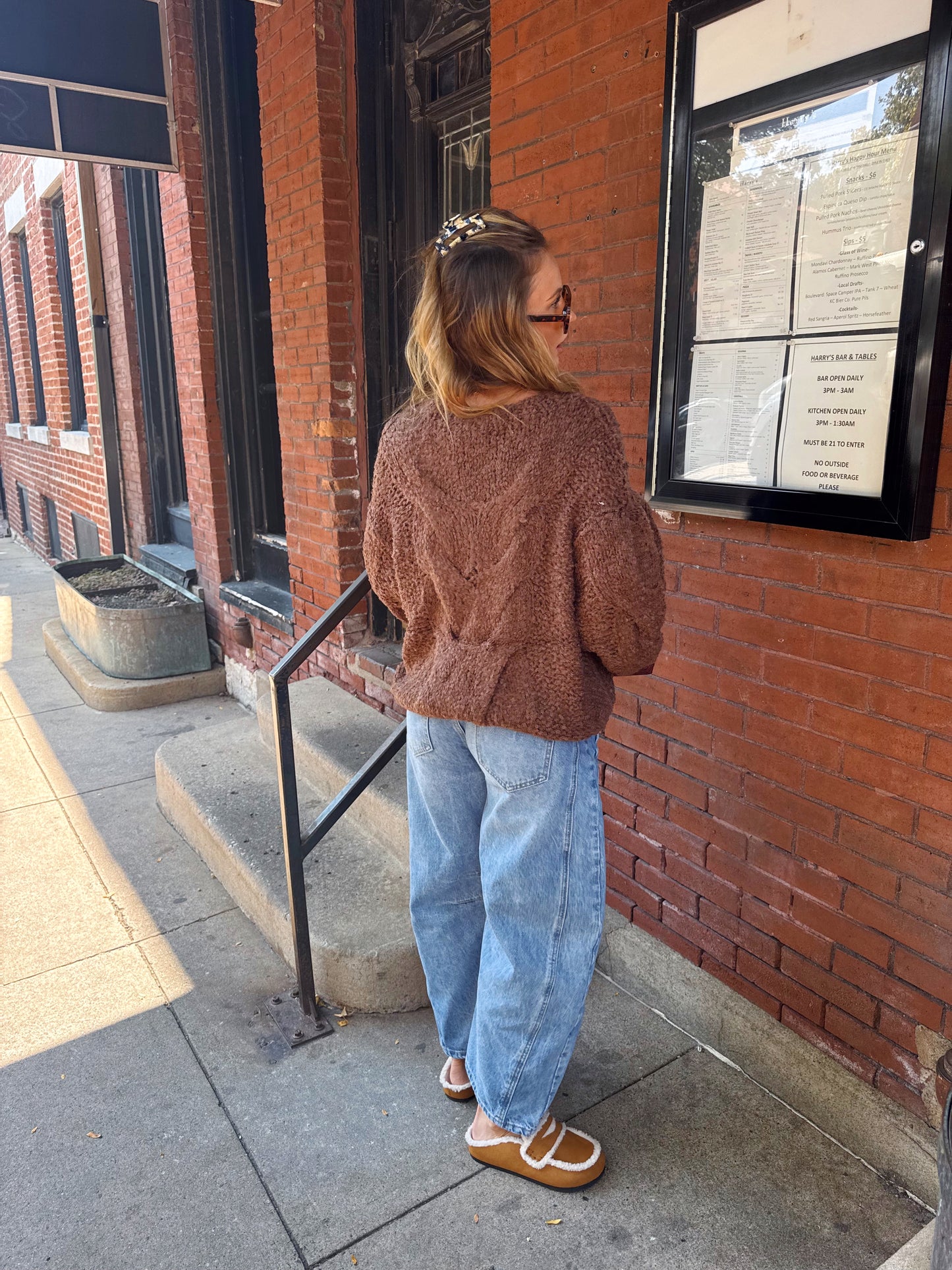 Brown Chunky Knit Sweater