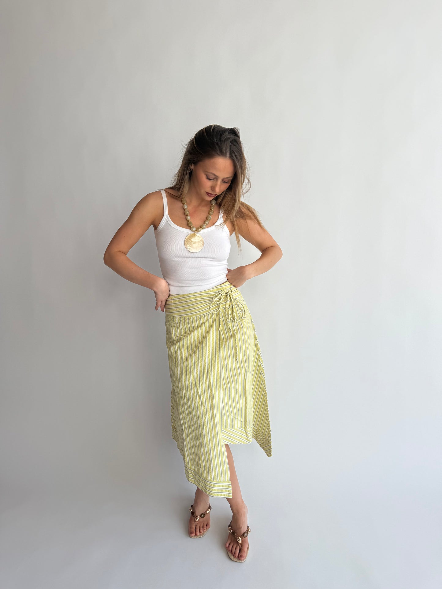 Lime Midi Skirt