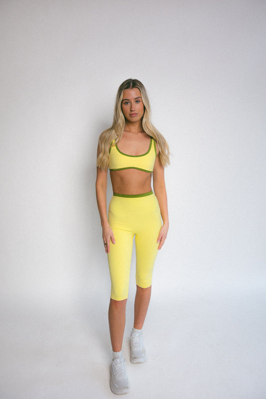 Double Layered Capris (Yellow)