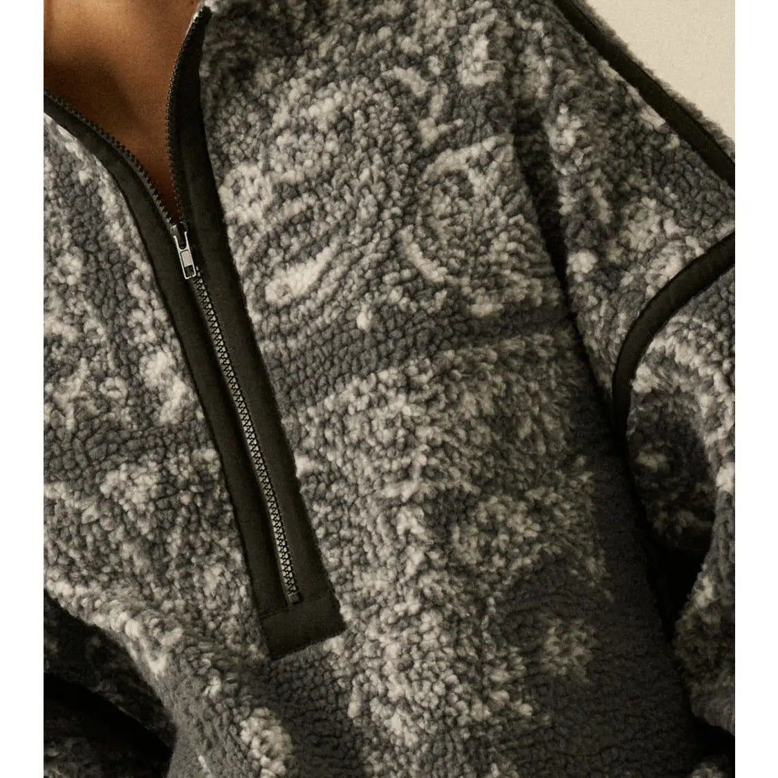 PREORDER Grey Bandana Sherpa Fleece