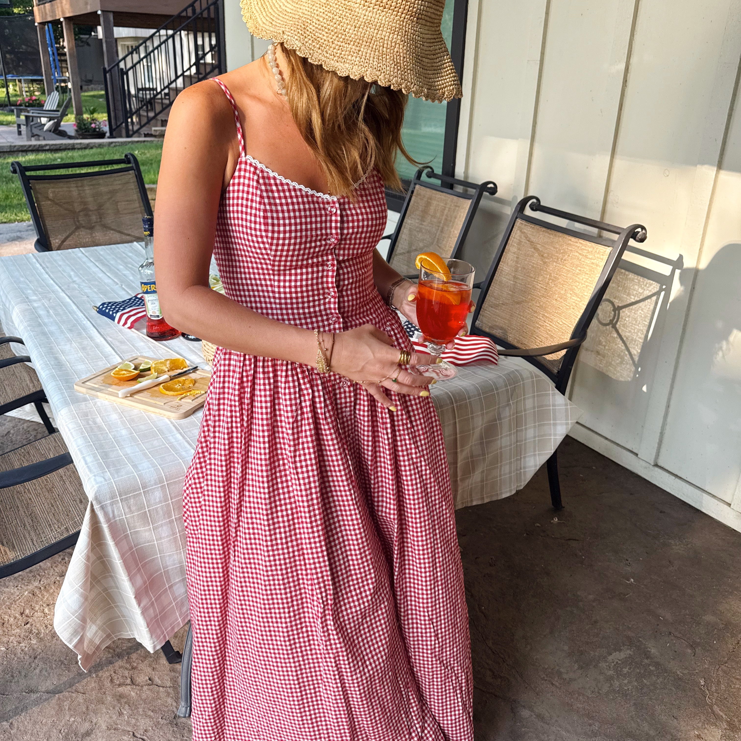 Gingham Maxi