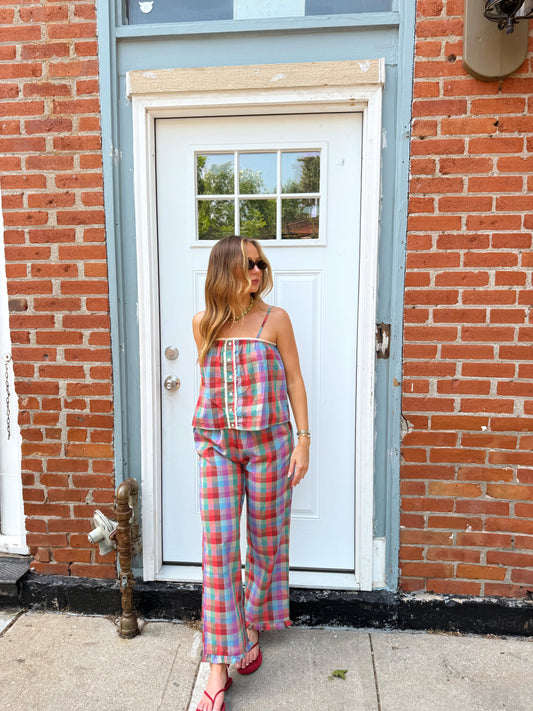 Veronica Plaid Set