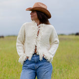 Fringe Knit Cardigan