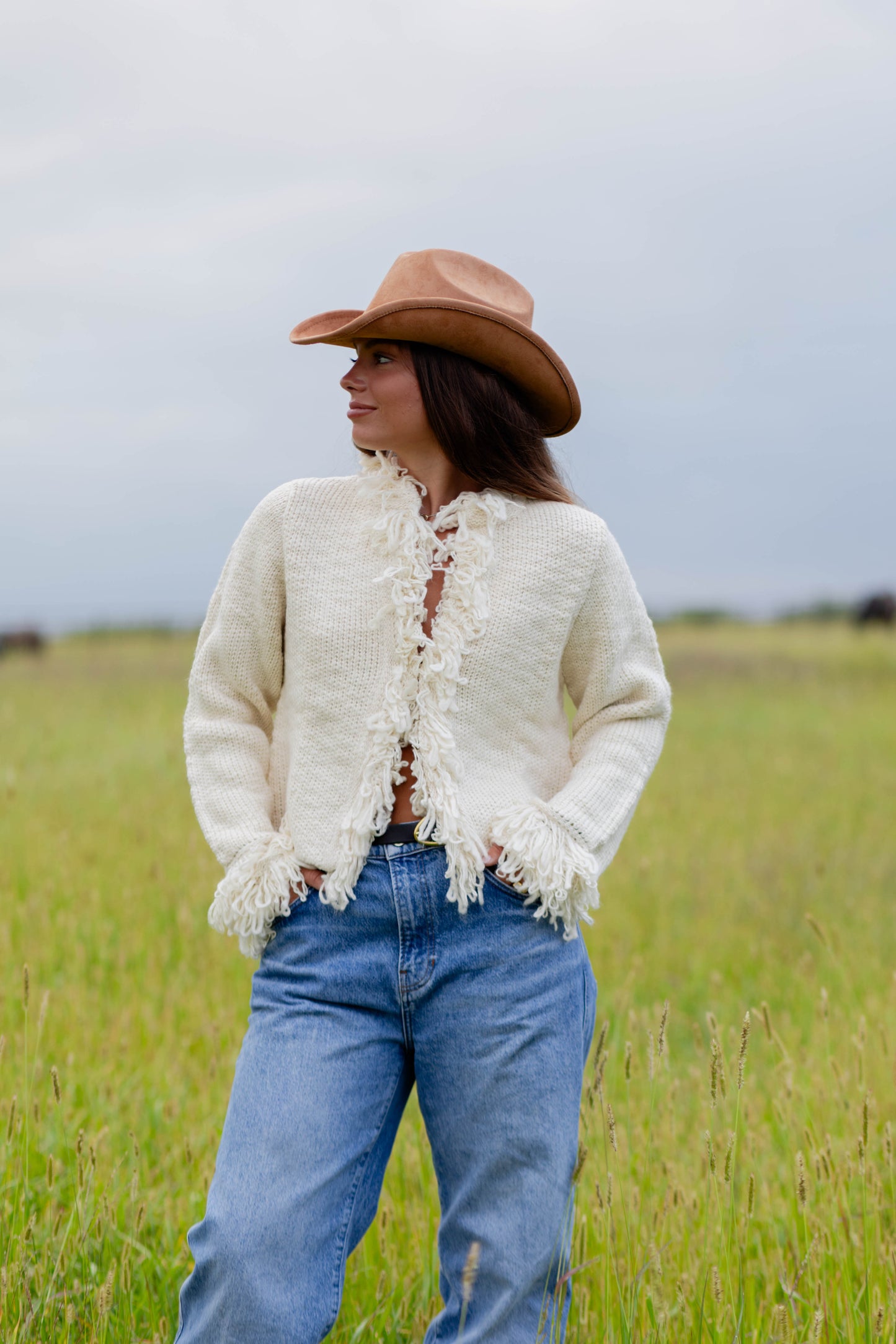 PREORDER Fringe Knit Cardigan