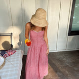 Gingham Maxi