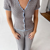 Gray Knit Set