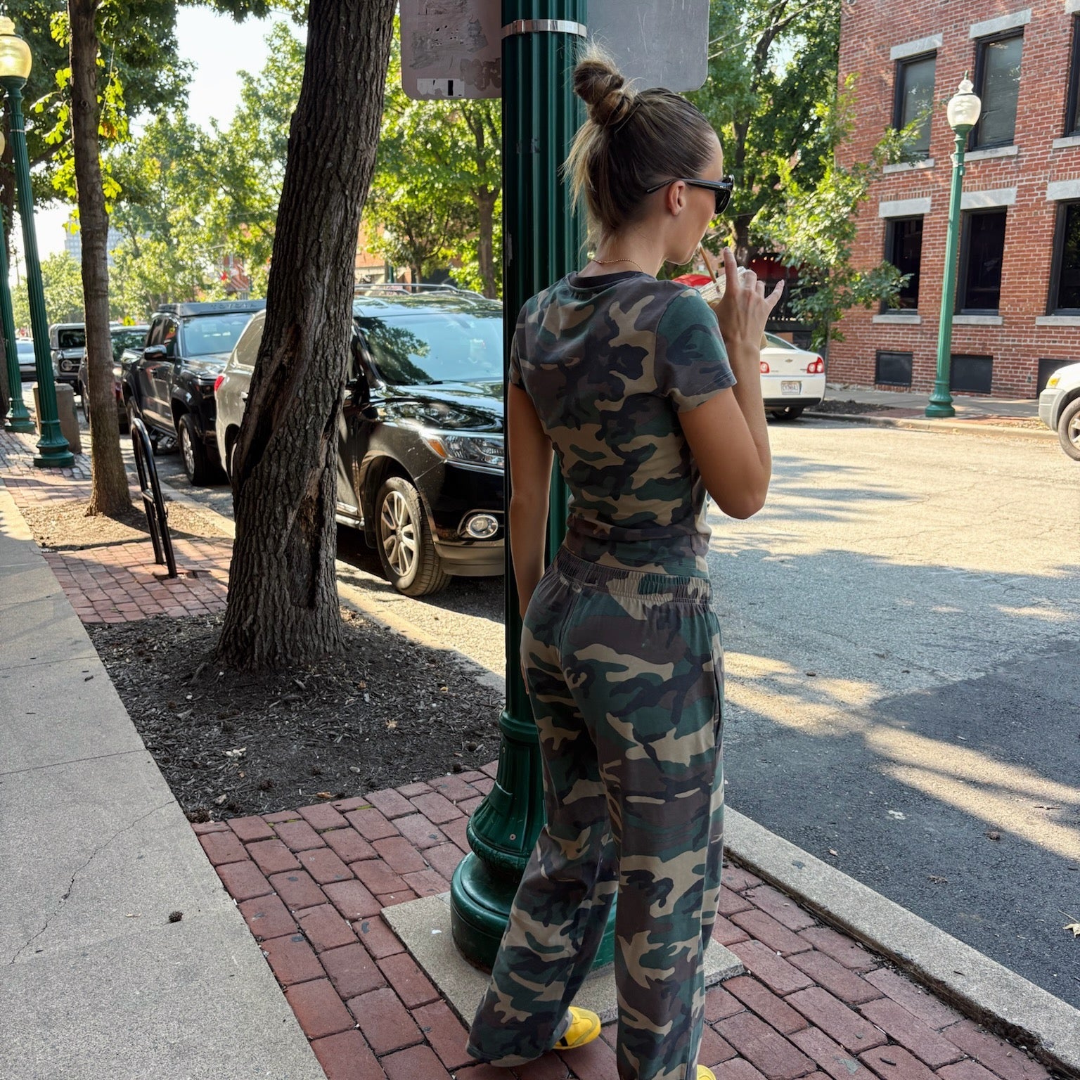 Camo Wide Leg Pants