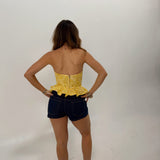 Piper Printed Peplum Tube Top