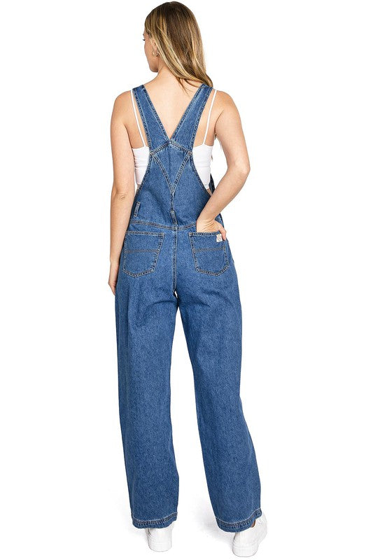 Sarah Retro Denim Overalls