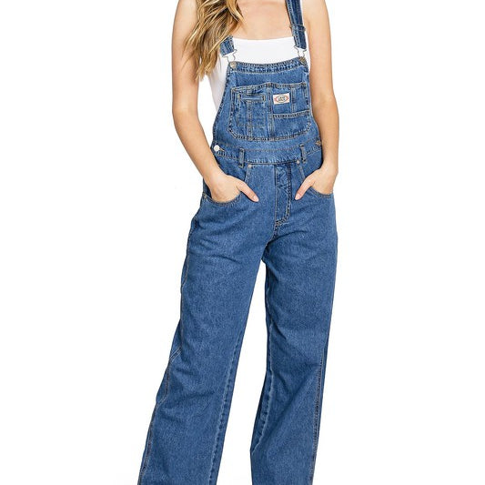 Sarah Retro Denim Overalls