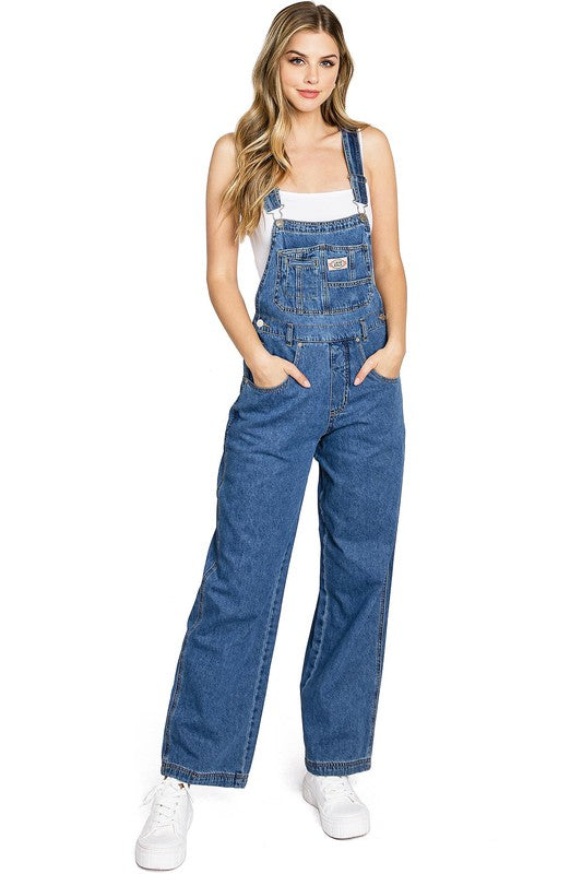 Sarah Retro Denim Overalls