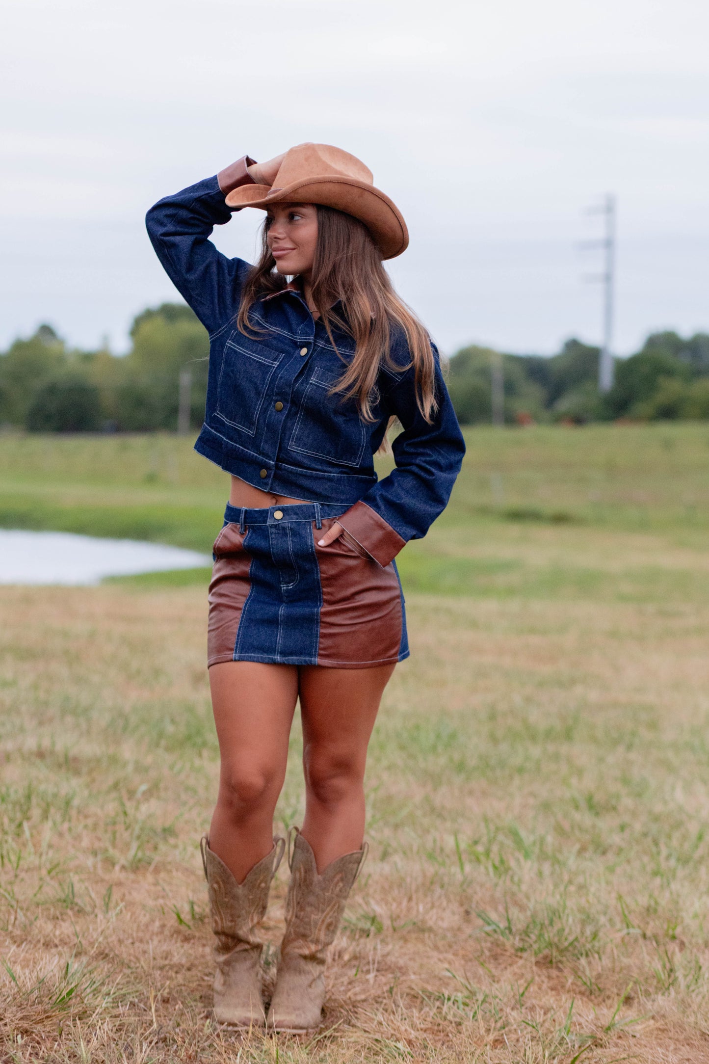Denim Contrast Jacket