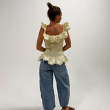 Sunshine Smocked Ruffle Top