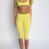 Double Layered Capris (Yellow)