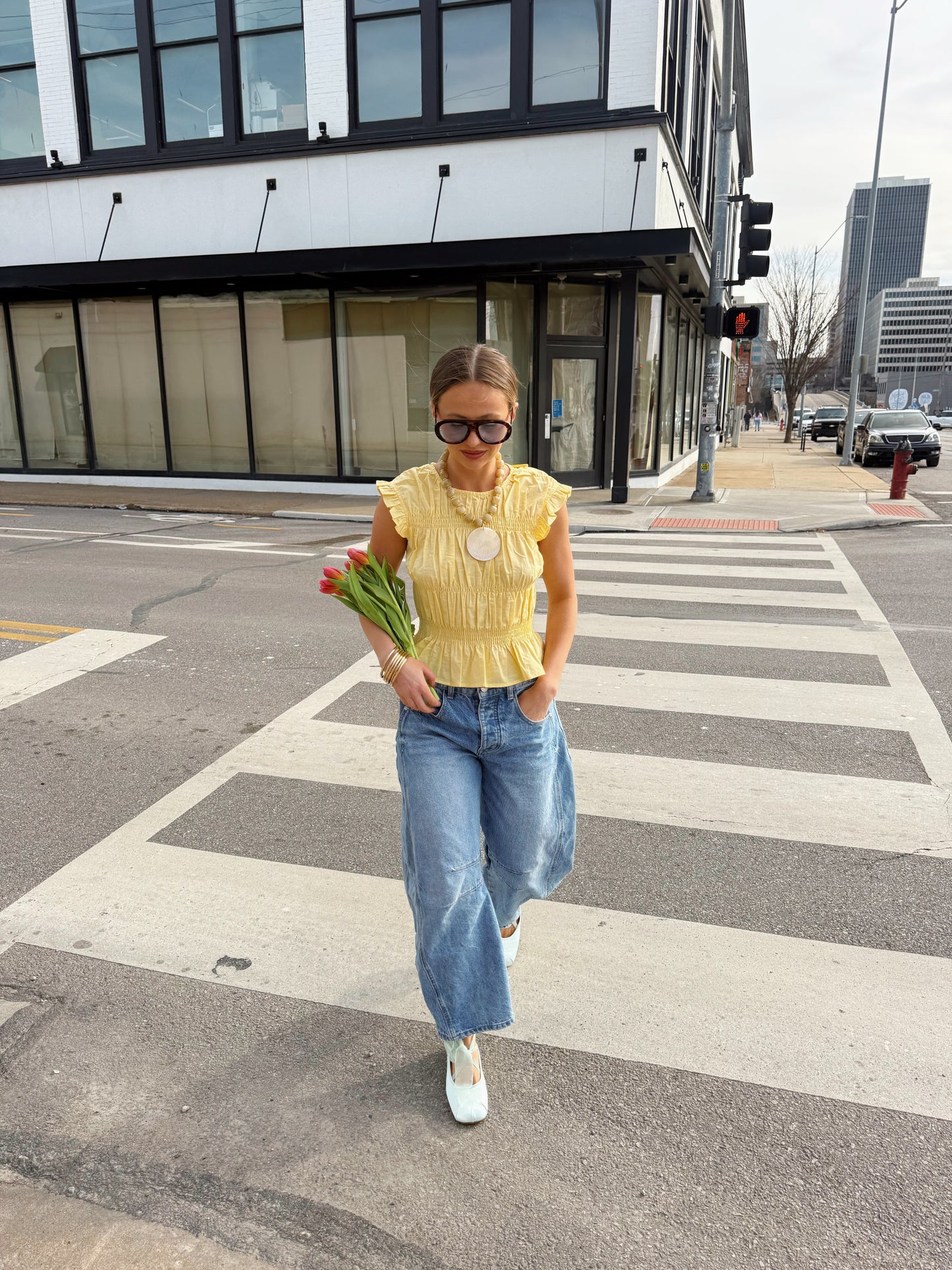 Sunshine Smocked Top