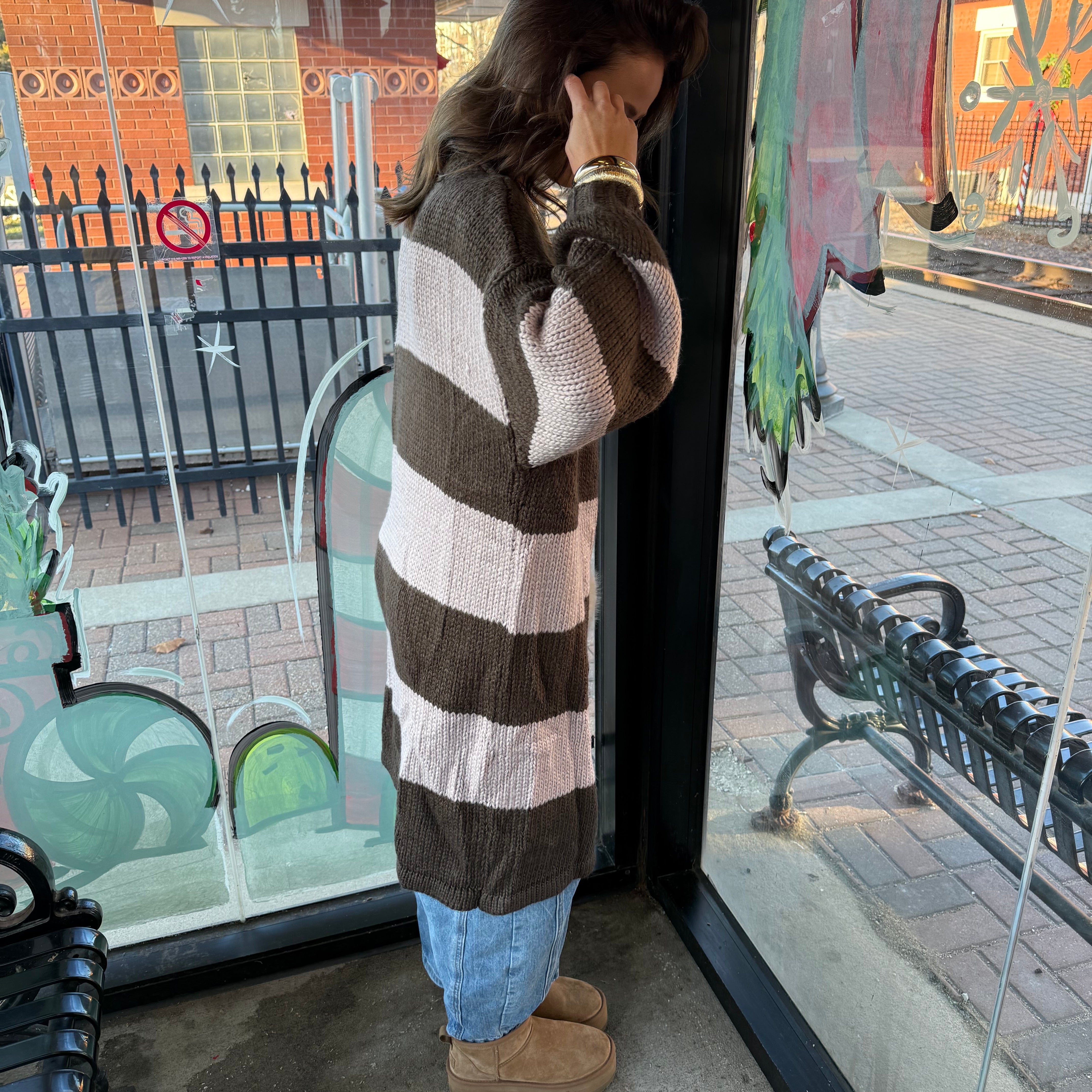 Striped Cardigan