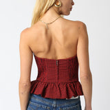 Saylor Checkered Top