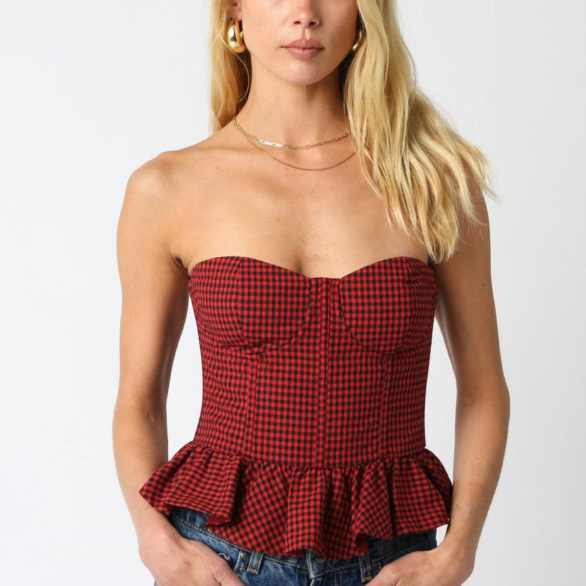 Saylor Checkered Top