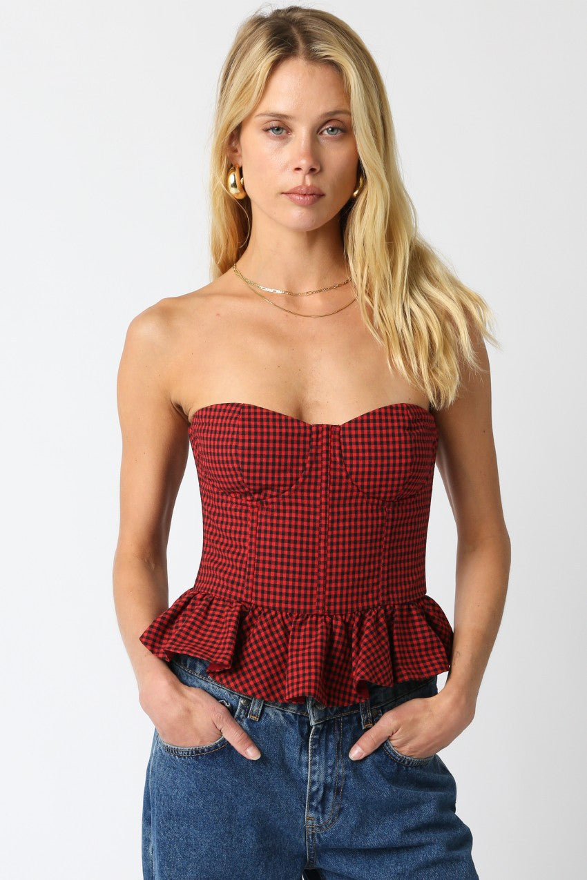 Saylor Checkered Top