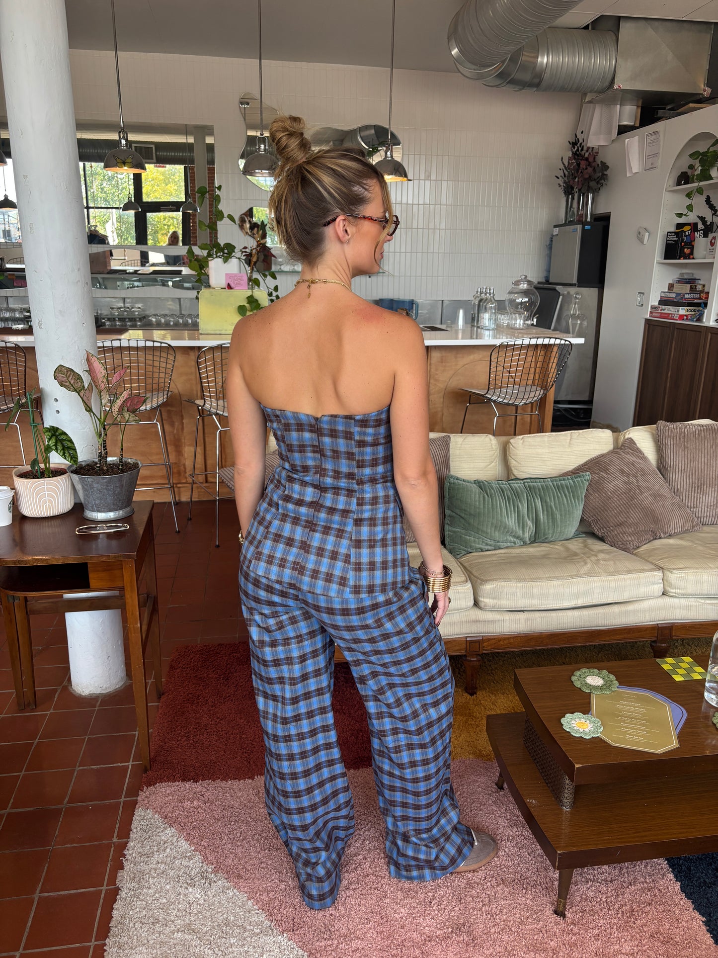 Monica Gingham Pants