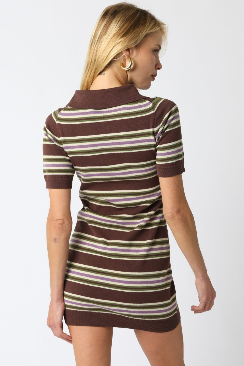 Jenna Stripe Knit Dress