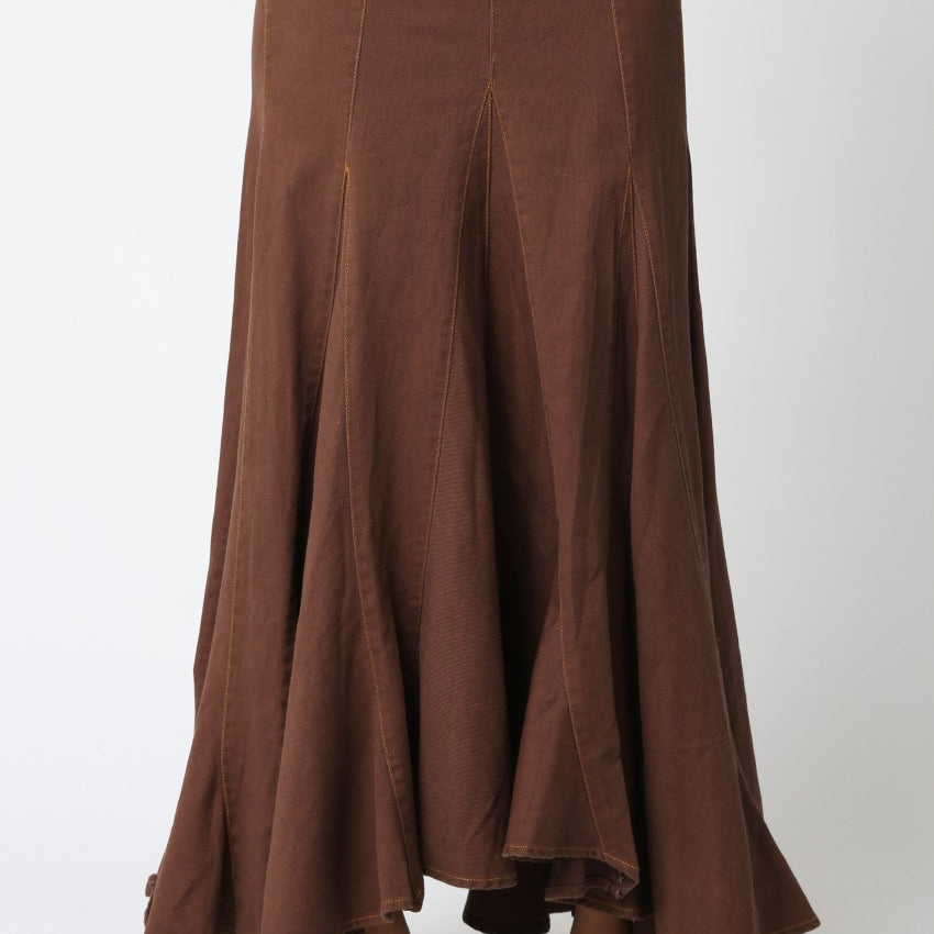 Sallie Maxi Skirt (Brown)