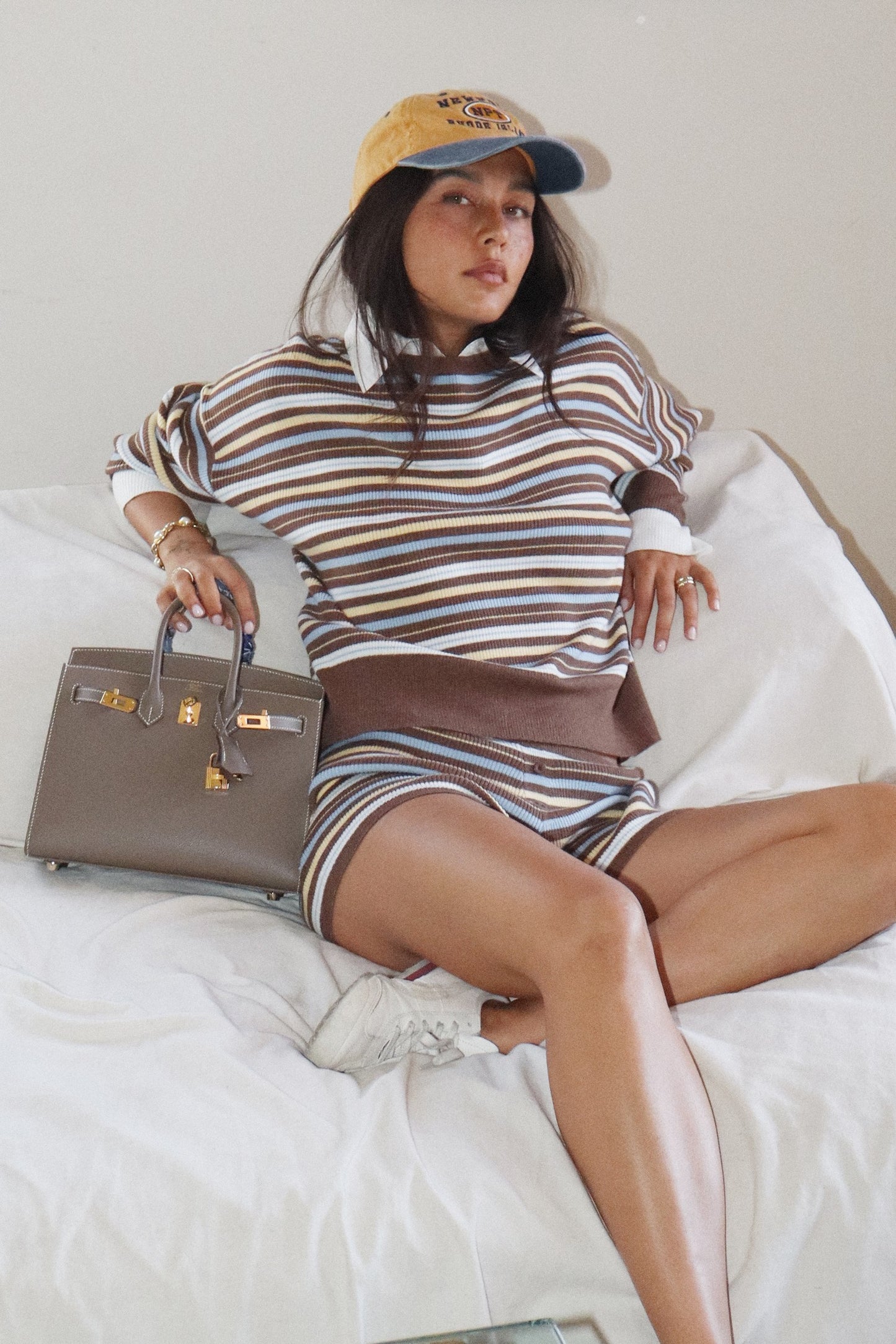 Bailey Striped Collared Sweater