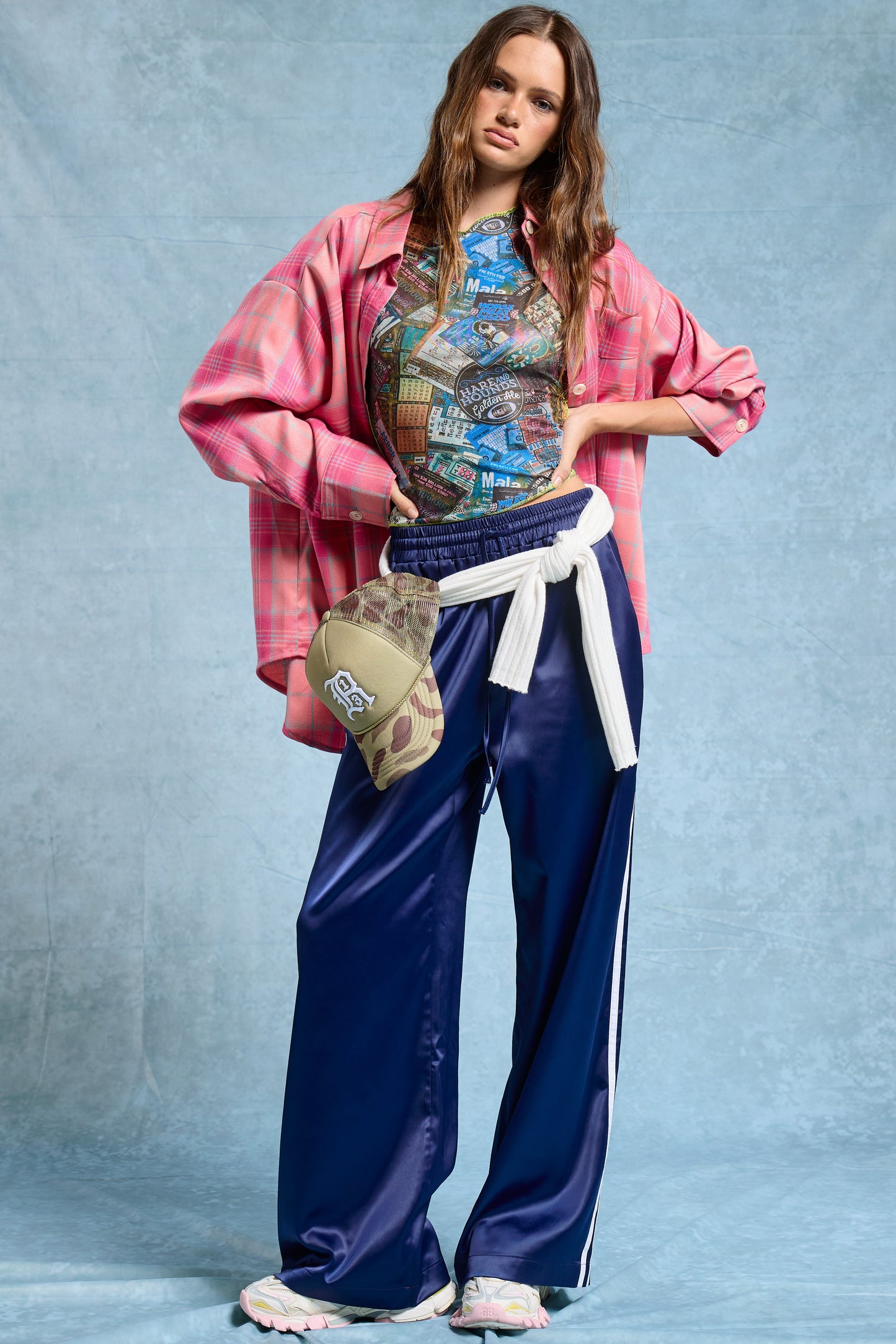 Samantha Satin Track Pants