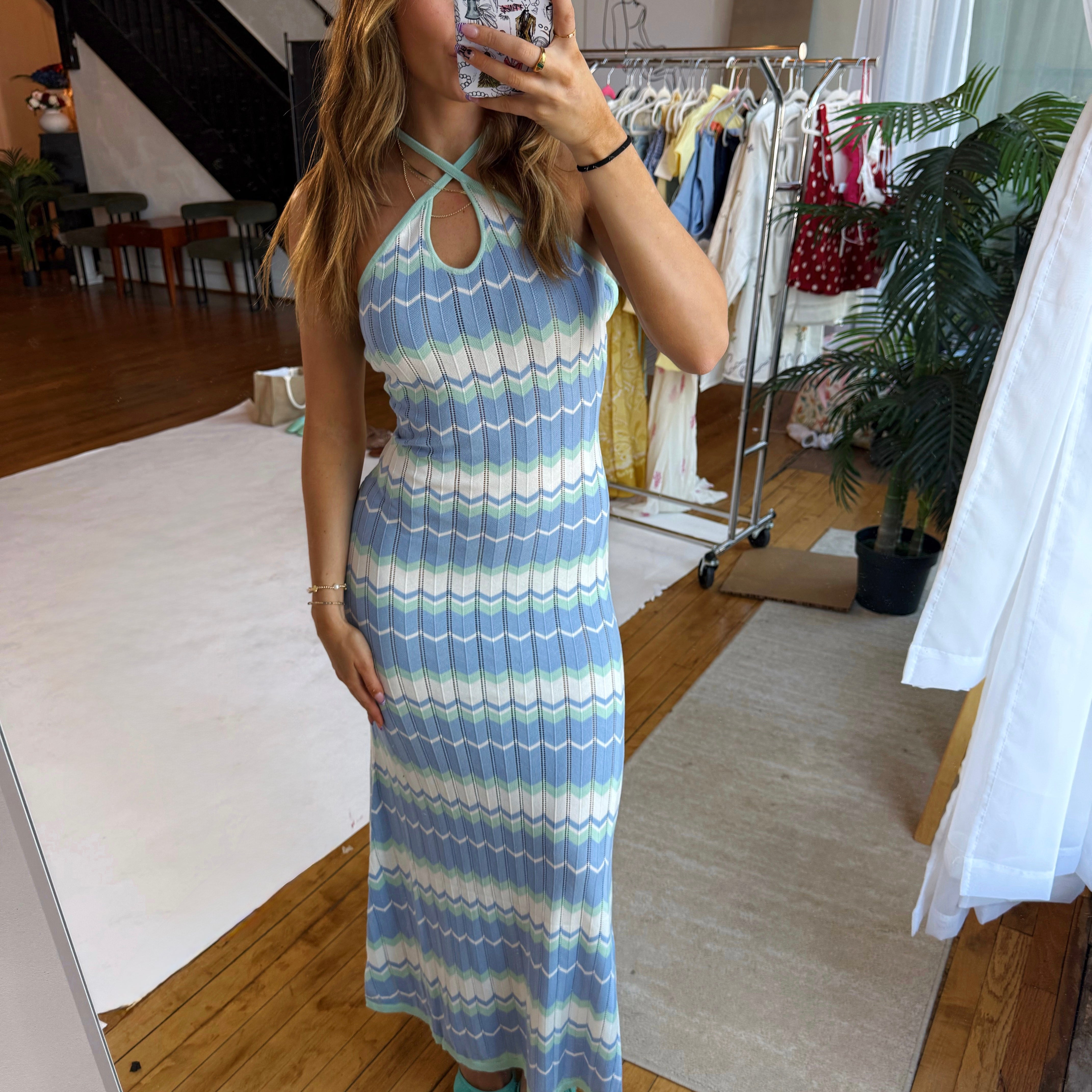 Chevron Maxi Dress