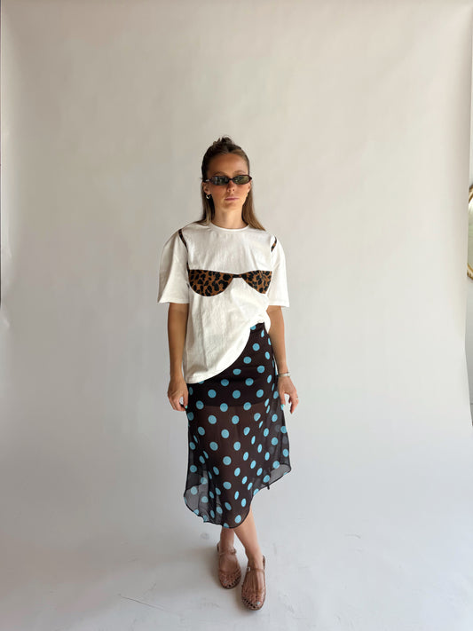 Polka Dot Sheer Skirt