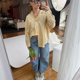 Yellow Striped Button Down