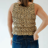 Olive Polka Dot Top