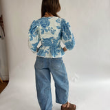 Ana Floral Puff Sleeve Blouse