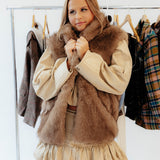 Casual Faux Fur Vest