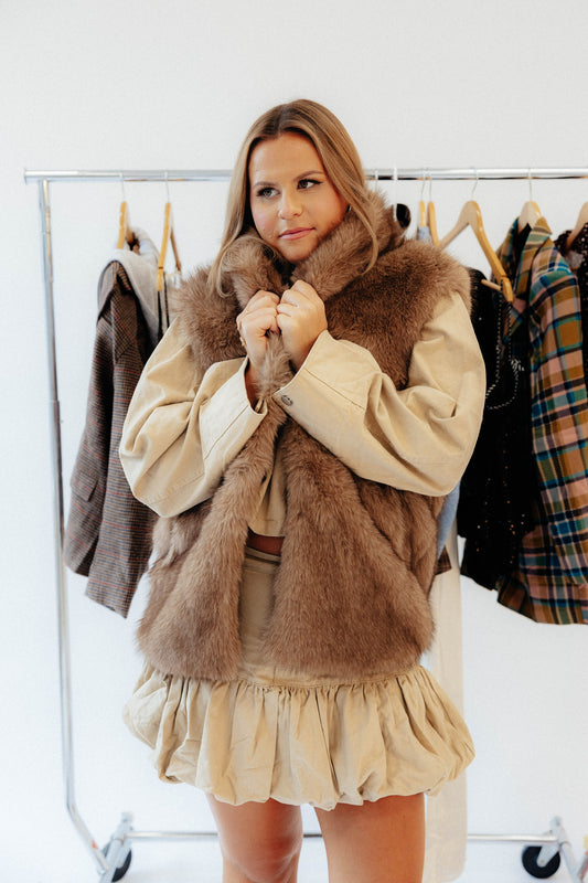 Casual Faux Fur Vest