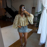 Yellow Floral Blouse