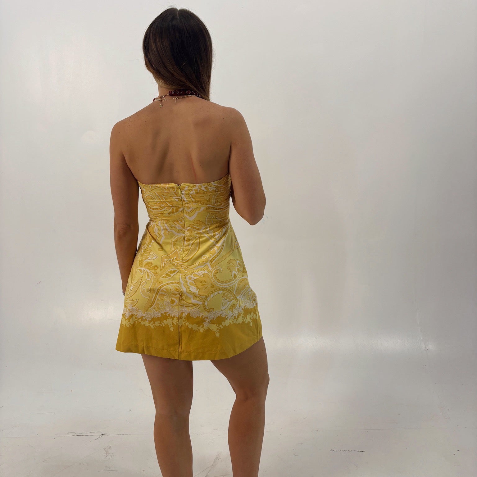 Mustard Yellow Mini Dress