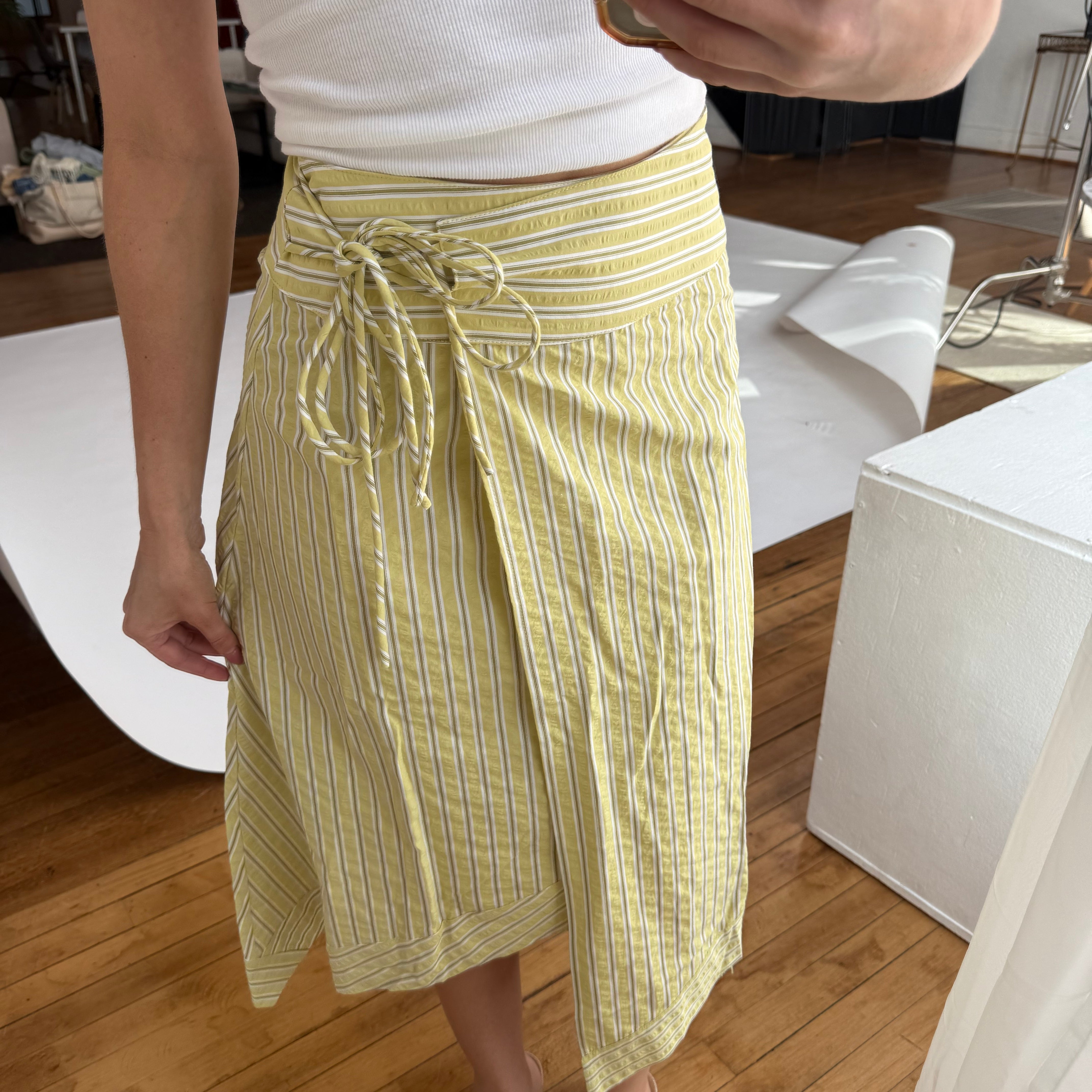 Lime Midi Skirt