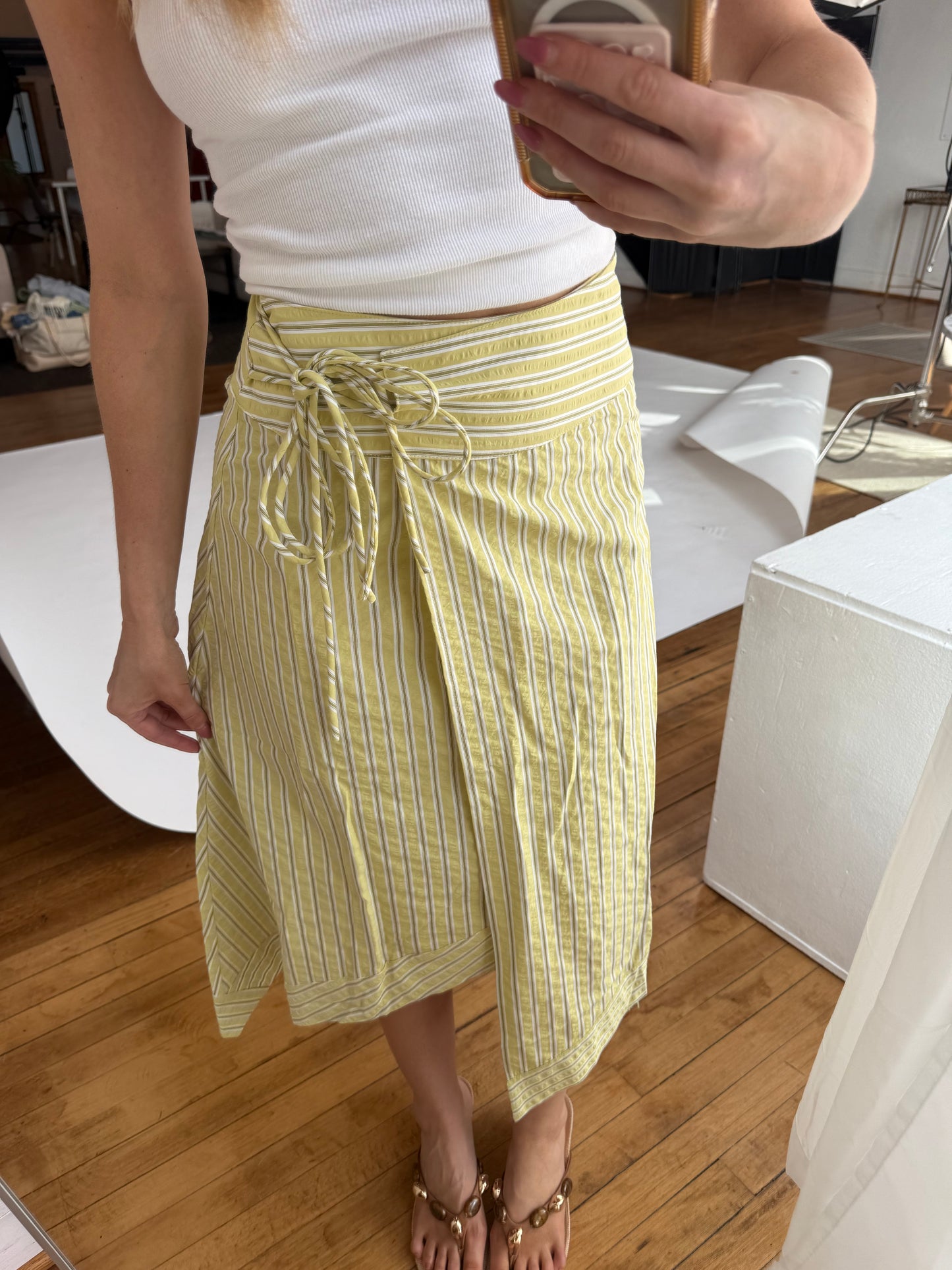 Lime Midi Skirt